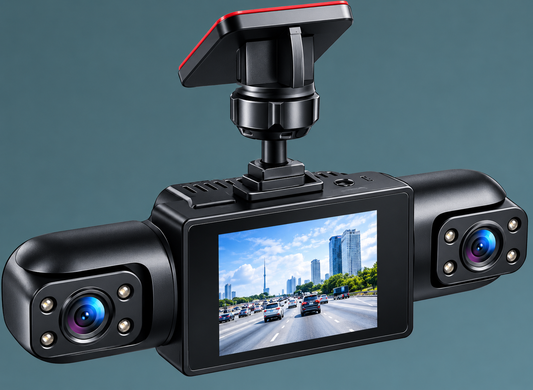 1080P 4-Channel Dash Cam with Night Vision