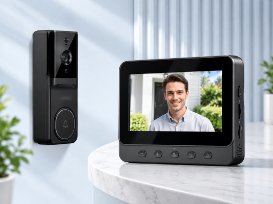 Wireless Video Doorbell with Indoor Monitor