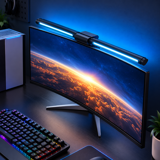 Adjustable USB Monitor Light with RGB Backlight